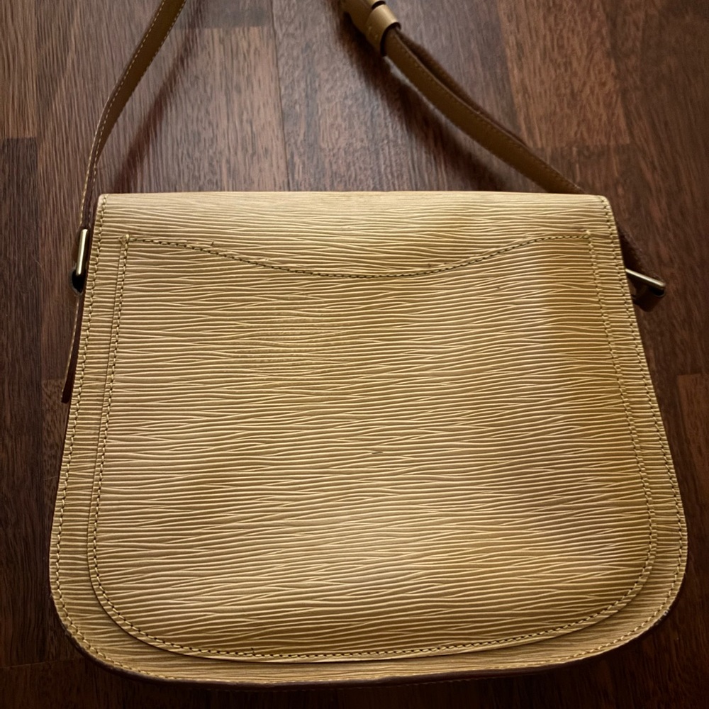 Louis Vuitton Epi Saint Cloud GM Tan Crossbody Shoulder Bag Authentic - Picture 6 of 14